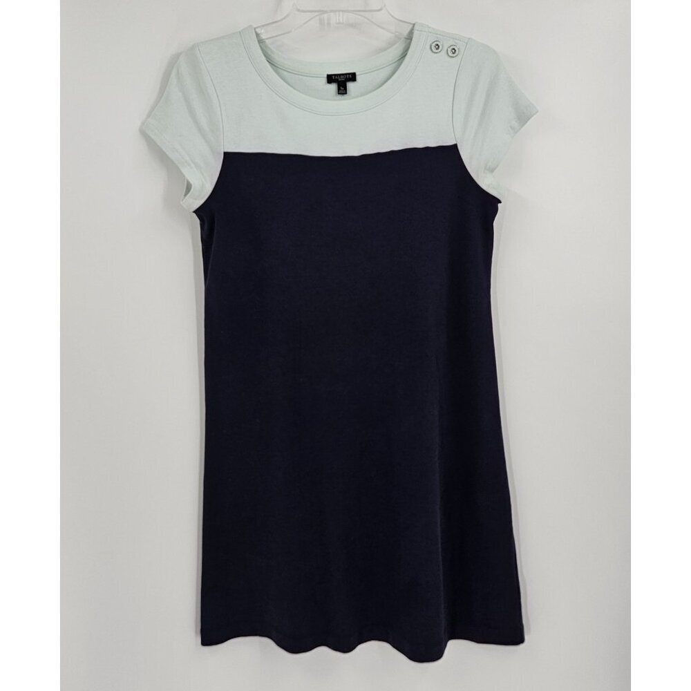 Talbots Dress Size PS Petite Small Short Sleeve Blue Straight